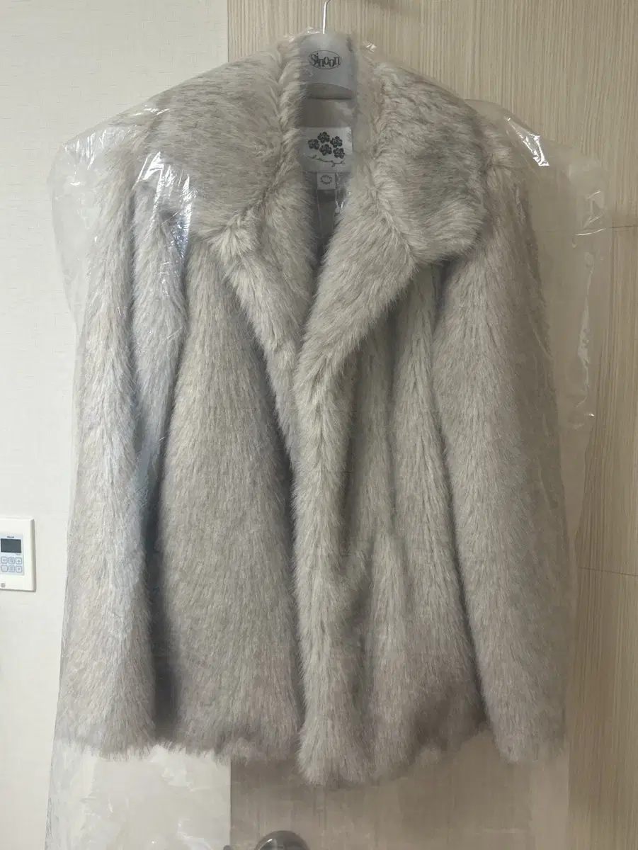 시눈 Heavy Mix Fur Jacket (Ash Brown)